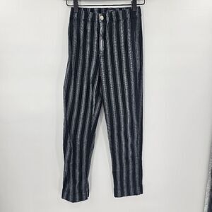 Brandy melville tilden striped pants small black white